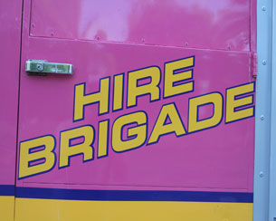 Pink Fire Engine Party Bus Hire Northern Ireland