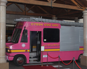 Pink Fire Engine Party Bus Hire Northern Ireland