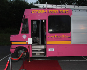 Pink Fire Engine Party Bus Hire Northern Ireland